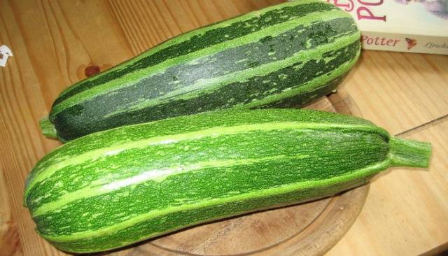 Varieties of green zucchini