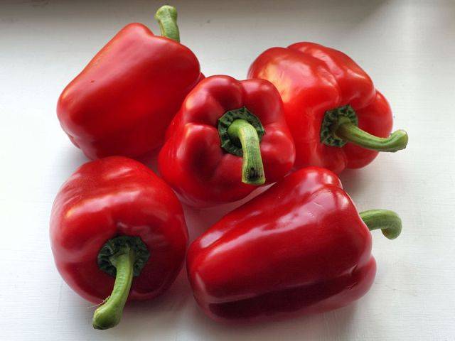 Varieties of red peppers