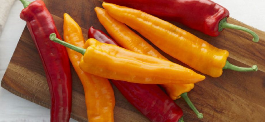 Varieties of red sweet long pepper