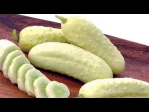 Varieties of white cucumbers