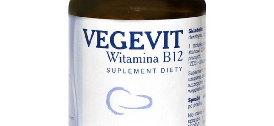 Vegevit Vitamin B12 &#8211; indications, dosage, contraindications, warnings