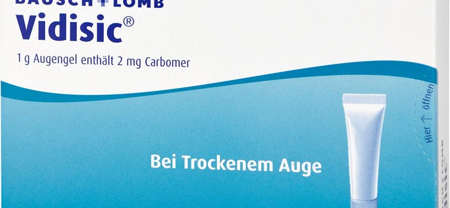 Vidisic for dry eye syndrome. How often should I use Vidisic?