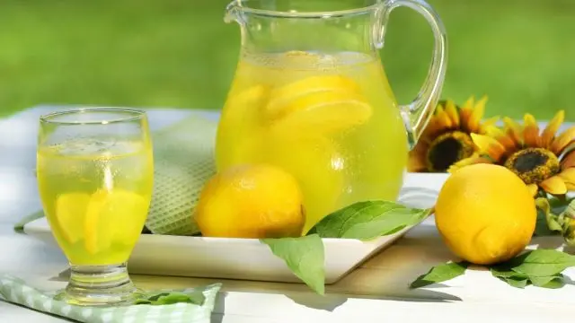 Warm or hot water with lemon