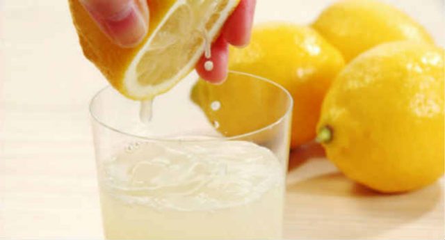 Warm or hot water with lemon