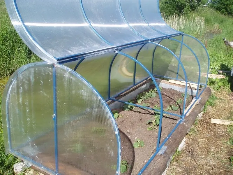 We build a greenhouse from polypropylene pipes with our own hands