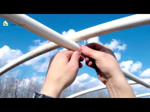 We build a greenhouse from polypropylene pipes with our own hands