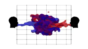 We get infected with the coronavirus during a short conversation. The air current accompanying the utterance of certain sounds carries it with dizzying speed