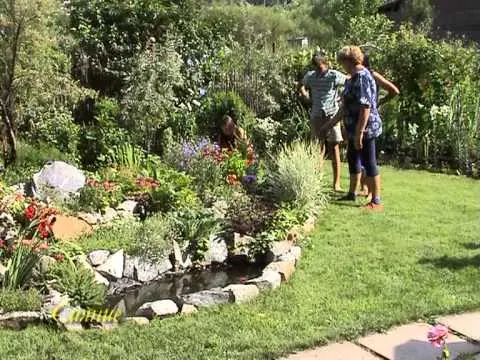 We use stones in the landscape design of the site with our own hands