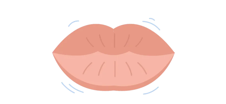 What is the cause of numbness in the lips?