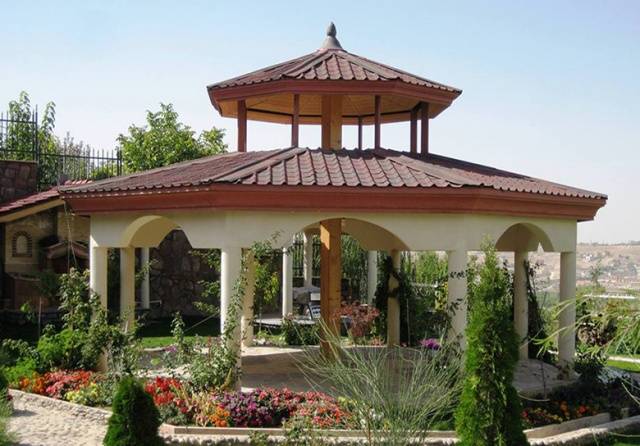 What roofing material to cover the roof of the gazebo