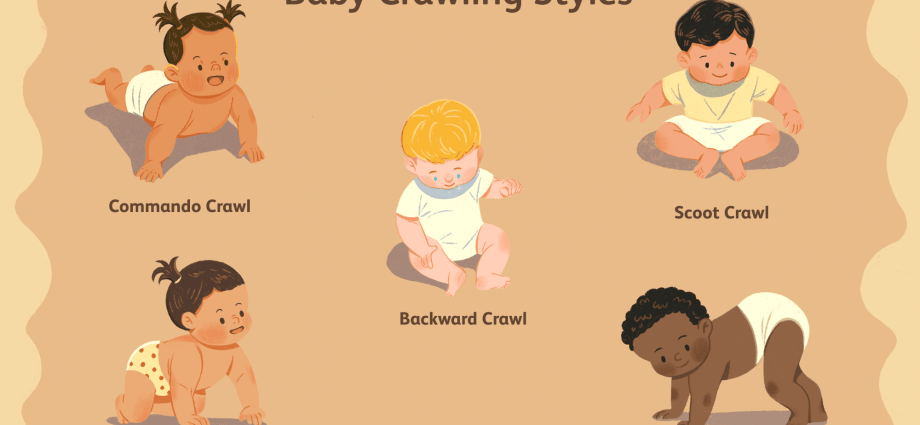 When does a baby begin to crawl?