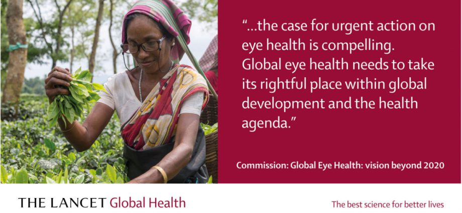 WHO issues a vision report. Over a billion people have untreated visual disturbances