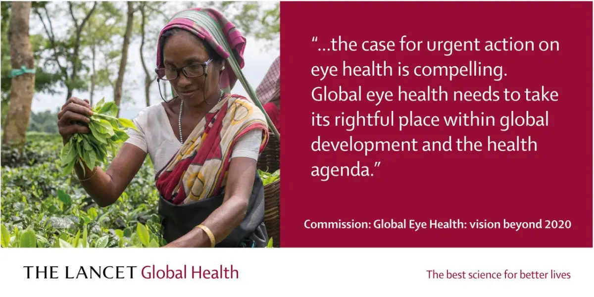 WHO issues a vision report. Over a billion people have untreated visual disturbances