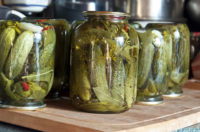 Why do pickled cucumbers become empty inside