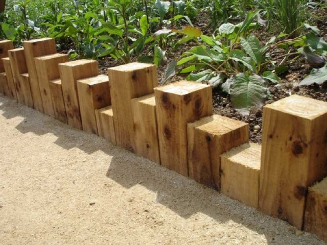 Wooden flowerbeds: original and unusual ideas + making guide