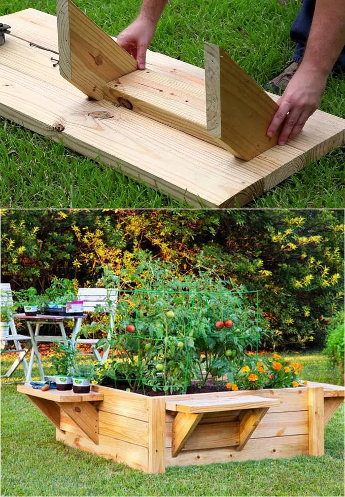 Wooden flowerbeds: original and unusual ideas + making guide