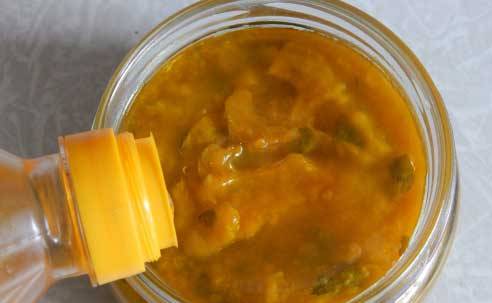 Yellow cherry plum tkemali sauce 