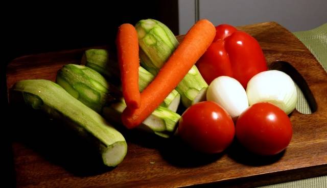 Zucchini caviar with carrots