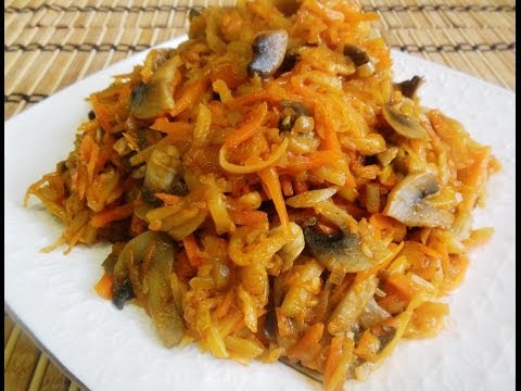 Zucchini caviar with mushrooms: a recipe for the winter