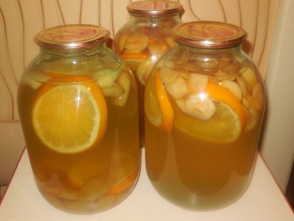 Zucchini compote: how to make a drink with orange, sea buckthorn, vanilla, citrus-flavored drink recipes for the winter