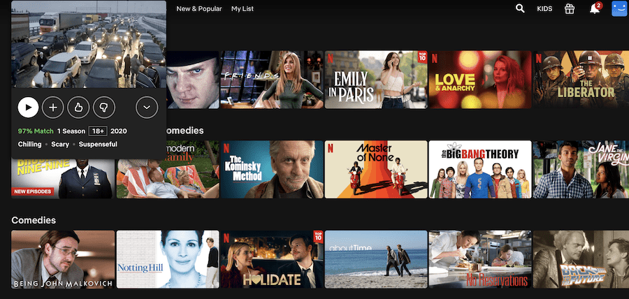 Cinema by algorithm: how Netflix adapts to our interests