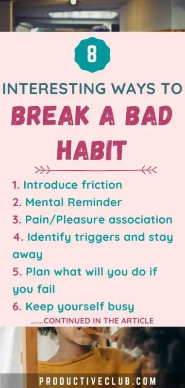 How to get rid of bad habits forever &#8211; tips and tricks