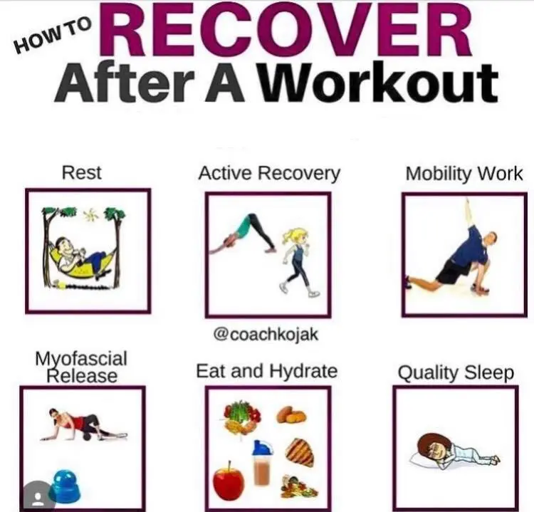 How to recover quickly after a workout