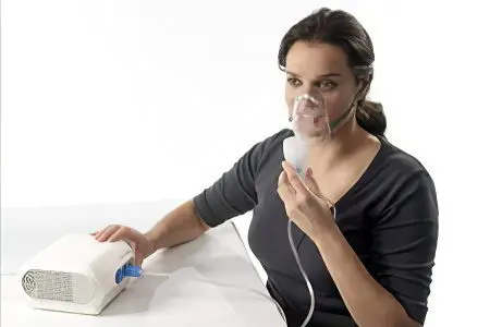 Inhalation for adenoids with a nebulizer