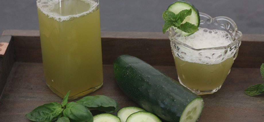 Kev noj haus Kefir-Cucumber