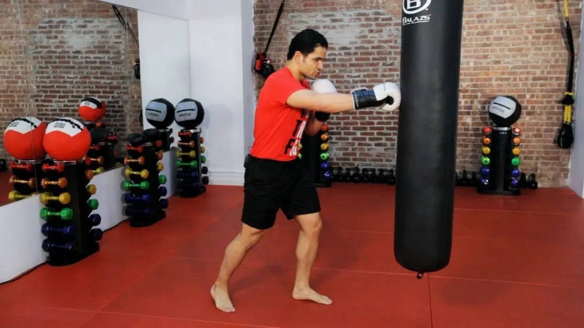 Kickboxing training