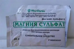 Magnesium sulfate - instructions for use, side effects