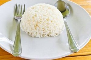 Rice diet for weight loss for 3, 7 and 9 days