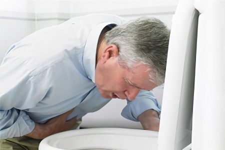 Vomiting in case of poisoning