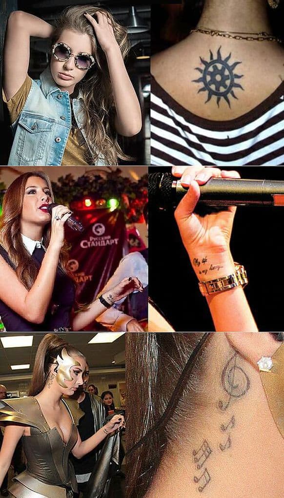 10 Russian celebrities with interesting tattoos