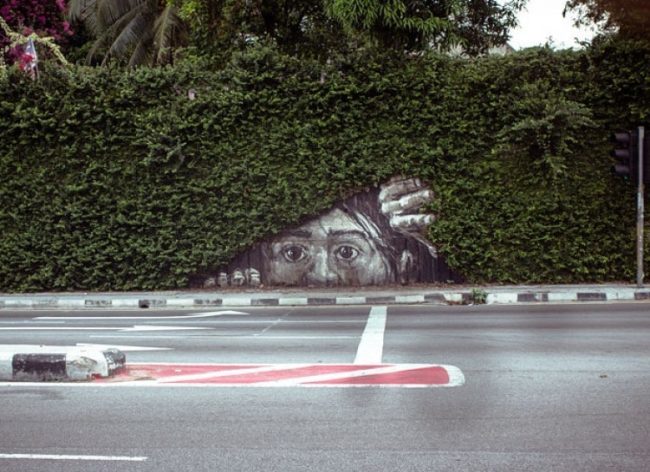20 amazing moments when street art is in harmony with nature