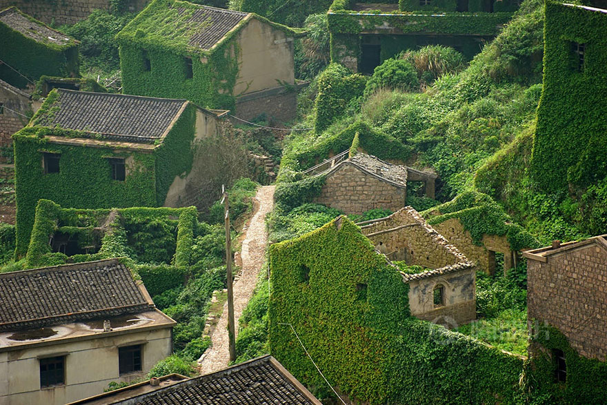 A fishing village in China engulfed in nature