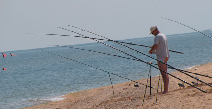 Bearing fishing on the Sea of ​​​​Azov and the Black Sea, tackle for fishing