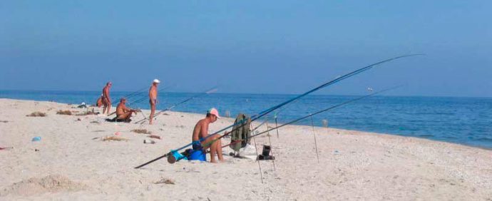 Bearing fishing on the Sea of ​​​​Azov and the Black Sea, tackle for fishing