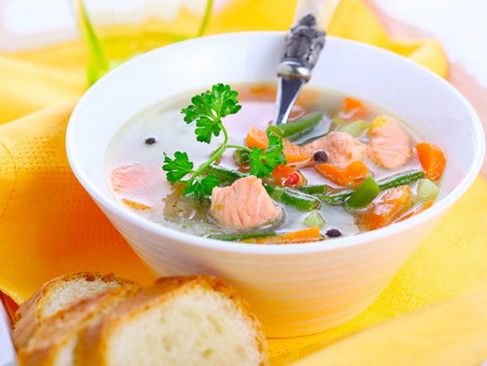 Canned fish soup: delicious recipes with rice, millet