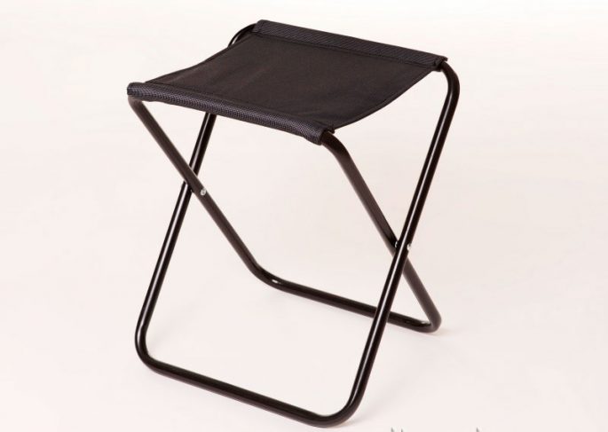 Do-it-yourself fishing chair: folding and with a back, drawings