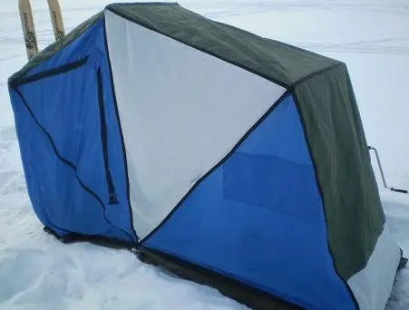 Do-it-yourself winter fishing tent: drawings, photo and video examples