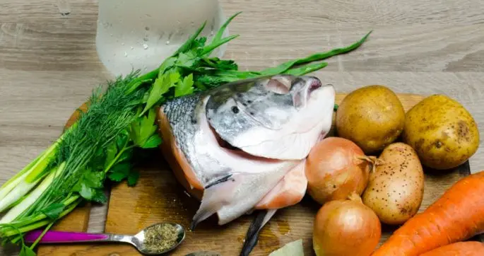 Ear from the head and tail of a trout, delicious recipes