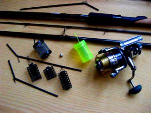 Equipment for ram fishing - float fishing, feeder, bait