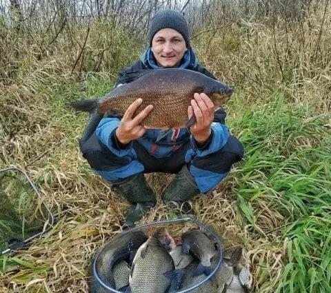 Fishing for bream from a boat