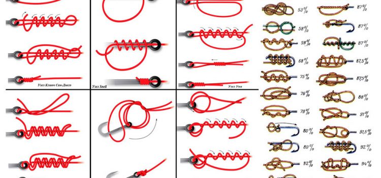 鉤子和皮帶的釣魚結、連接方法