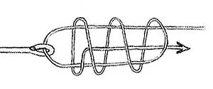 Fishing knots for hooks and leashes, connection methods