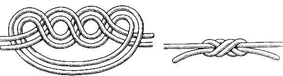 Fishing knots for hooks and leashes, connection methods