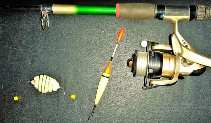 Float rod with a feeder: for crucian and carp