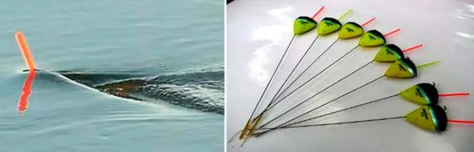 Floats for fishing - types, classification according to fishing conditions