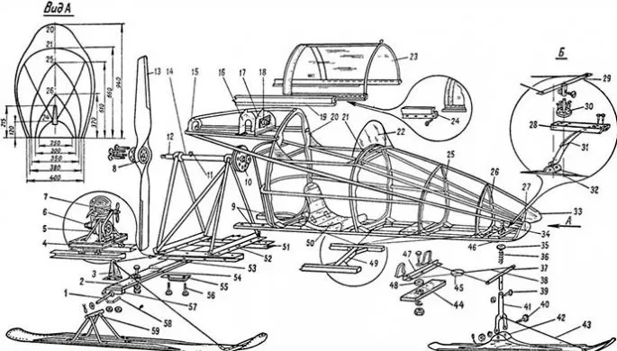 Homemade snowmobile: technical specifications, how to do it yourself